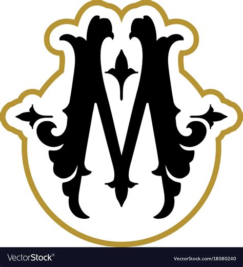 Letter M Royalty Free Vector Image Vectorstock