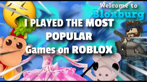 I Played The Most Popular Games On Roblox😬 It Was Awful🤮 Youtube