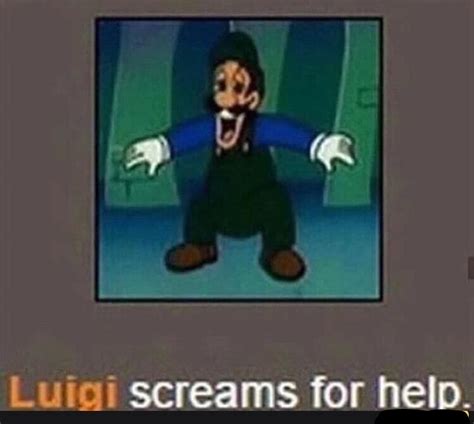 Luigi Screams For Help Blank Template Imgflip