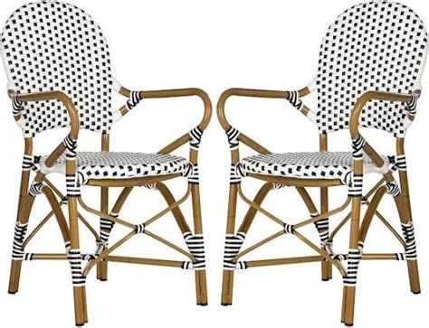 Enjoy free shipping on most stuff, even big stuff. black & white french bistro arm chairs | Patio furnishings ...