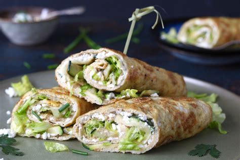 Eiwraps met gezonde kruidenkaas Chickslovefood Recept