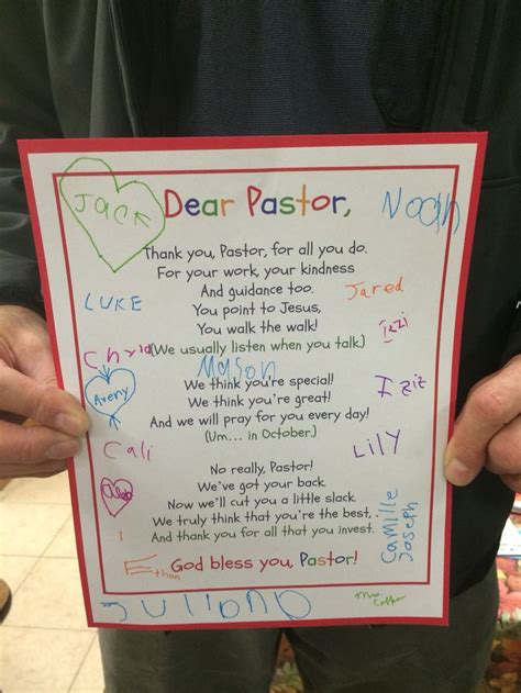 Letter for Pastor appreciation month | Pastor appreciation poems