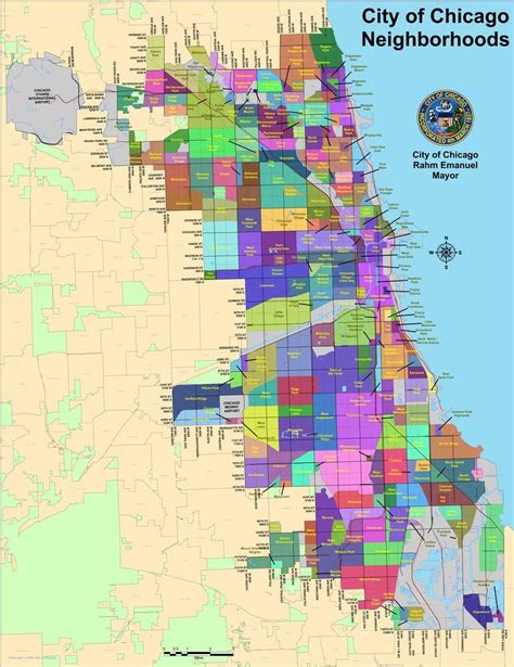 Chicago Neighborhoods Map Maplets Chicago