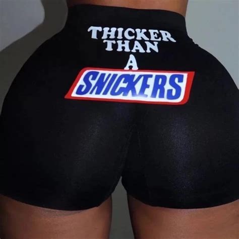 Thicker Than A Snicker Shorts Etsy