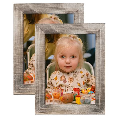 Joveco 5 X 7 Handcrafted Solid Wooden Photo Frame Set Of 2