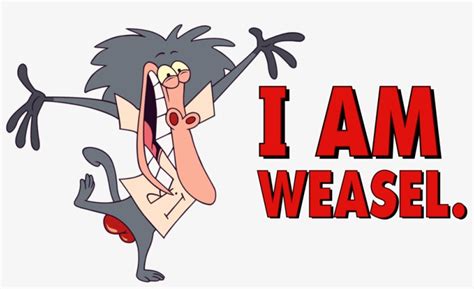 I Am Weasel Image Ir Baboon Transparent Png 1000x562 Free