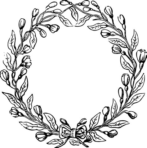 Free Vector File And Clip Art Image Vintage Floral Wreath Oh So