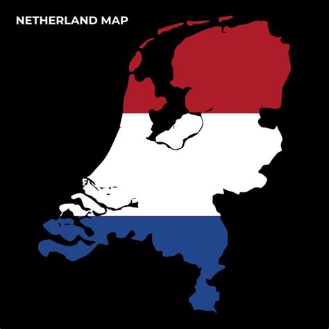 premium vector netherlands national flag map design illustration of netherlands country flag