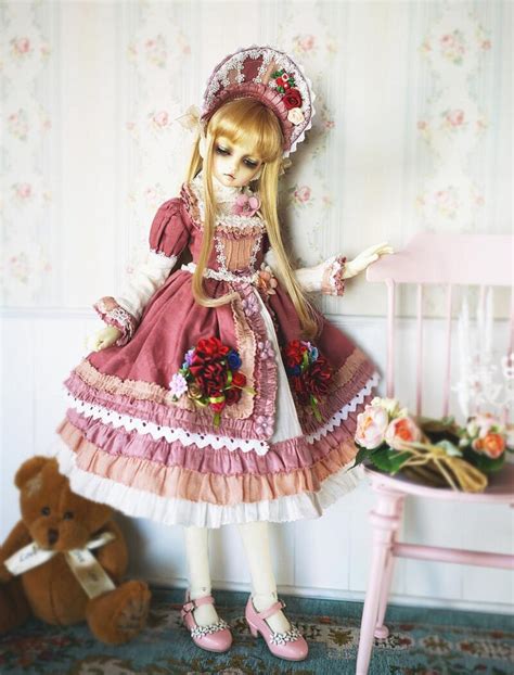 Pink Victorian Royal Dress For Bjd Dolls Knewland