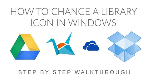 How To Change A Library Icon In Windows Youtube