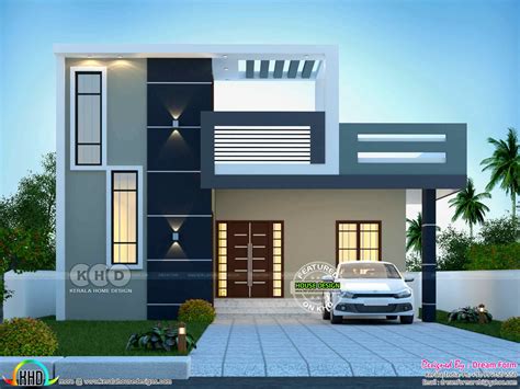 2 Bedrooms 1400 Sq Ft Modern Home Design Kerala Home Design And