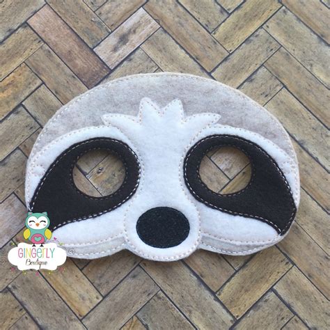 Sloth Mask Kids Dress Up Mask Sloth Costume Mask Wool Blend Etsy