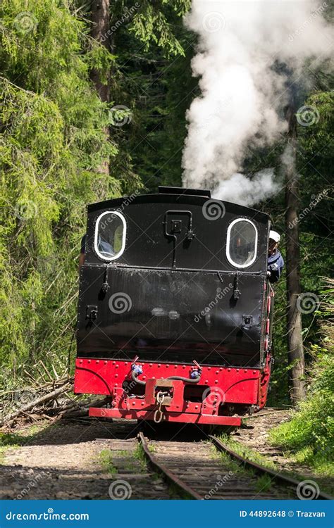 Vintage Steam Train Locomotive Back View Editorial Stock Photo