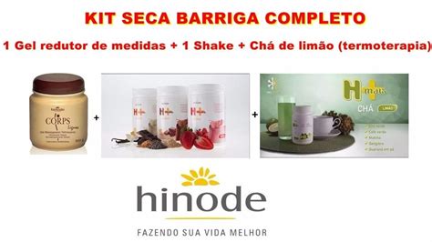 Hinode Kit Emagrecedor Shake H Gel Redutor Medidas Cha R 16999 Em Mercado Livre