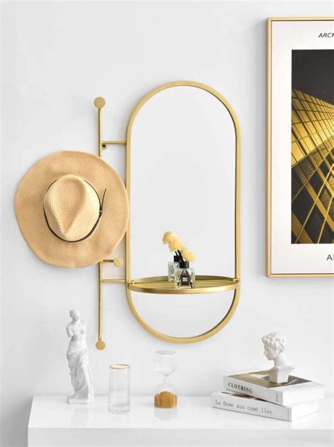 20 Gorgeous Mirrors With Shelves And Hooks Double Duty Decor