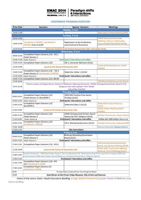 Conference Program Overview