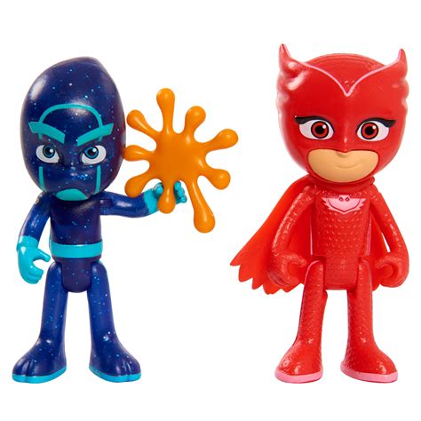 Pj Masks Hero Vs Villian 2 Pk Figure Set Owlette And Night Ninja