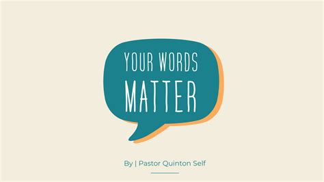 Your Words Matter — The Anchor Church