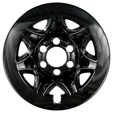 17 Gloss Black Wheel Skin Covers For 2014 2015 Chevy Silverado 1500