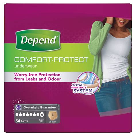 Depend Underwear for Women in Large, 54 Pack | Costco UK