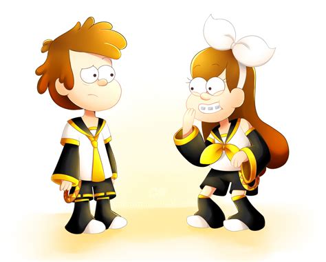 Pines Twins As Kagamine Twins By Momochan 100 On Deviantart