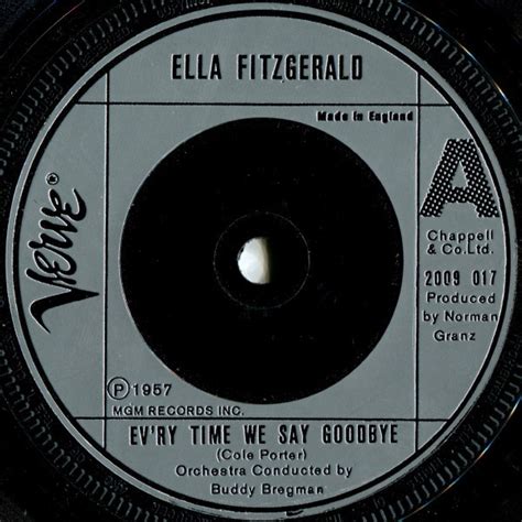 Ella Fitzgerald Evry Time We Say Goodbye Manhattan 1976 Vinyl Discogs