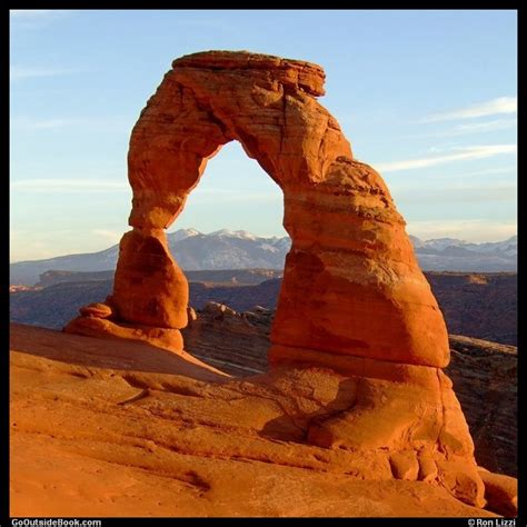 Delicate Arch At Sunset Arches National Park Utah Go Outside Book