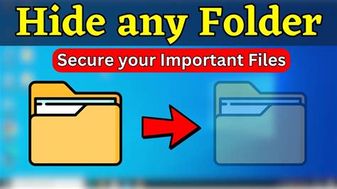 How To Hide Files Folders And Drives In Windows 1011 Youtube