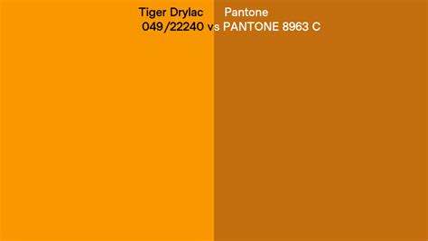 Tiger Drylac Vs Pantone C Side By Side Comparison