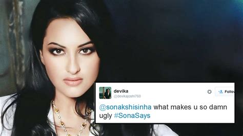 Sonakshi Sinha Gave Some Epic Burns To A Hater On Twitter After Being Called Ugly
