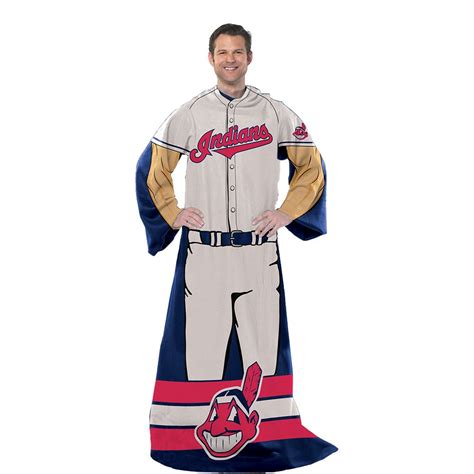 A virtual museum of sports logos, uniforms and historical items. Cleveland Indians MLB Adult Uniform Comfy Throw Blanket w/ Sleeves - BlueDog Outdoor And Sports ...