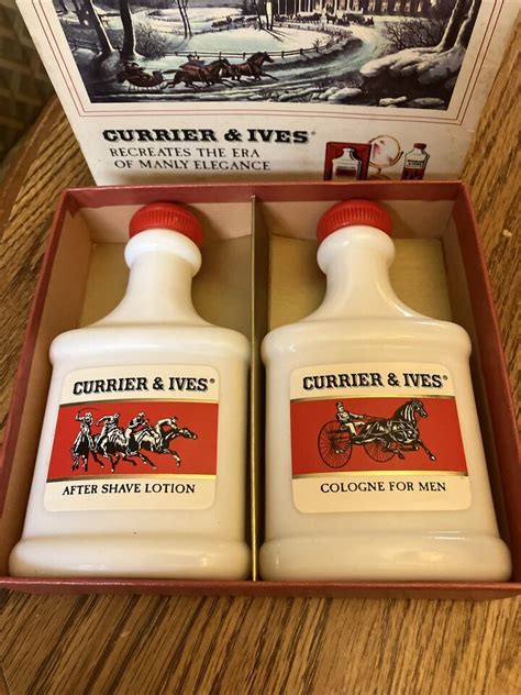 Currier And Ives Cologne After Shave Set In Original Display T Box Ebay