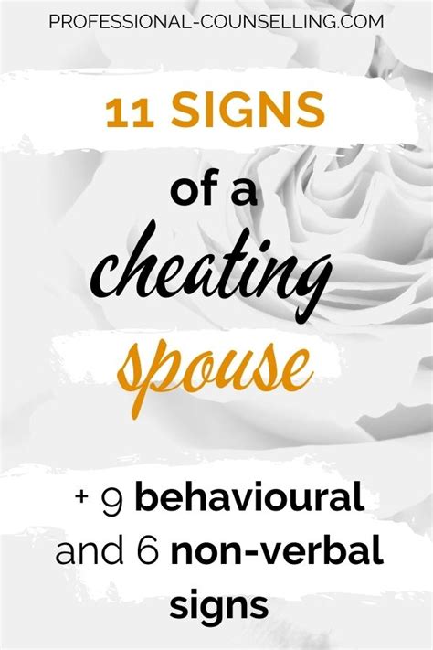Guaranteed Signs Your Wife Is Cheating Lists With Clues