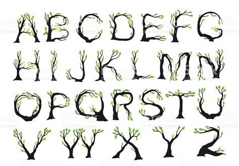 Image Result For Nature Font Alphabet Typography Fonts Alphabet