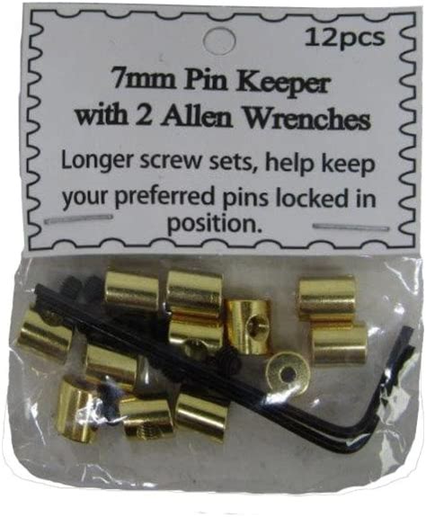 48 Pieces 7mm Gold Pin Keepers Wallen Wrenches Backs