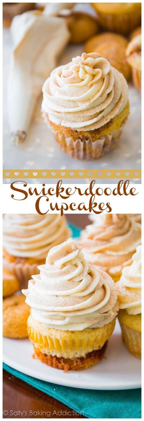 Snickerdoodle Cupcakes With Cinnamon Swirl Frosting