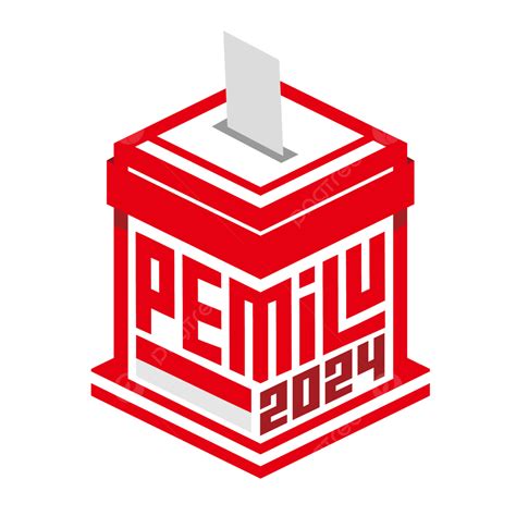 Desain Logo Pemilu 2024 Dengan Kotak Pemilu Vektor, Pemilihan, Kotak