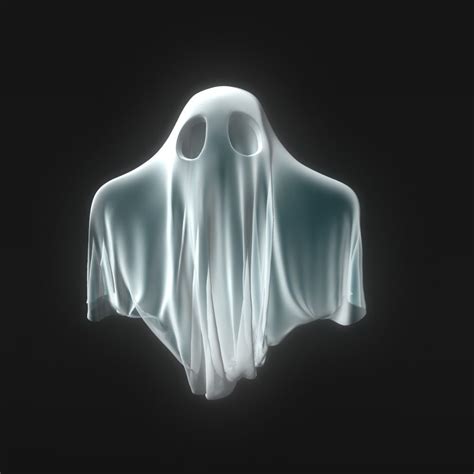 56 Amazing Ghost 3d Model Free Mockup