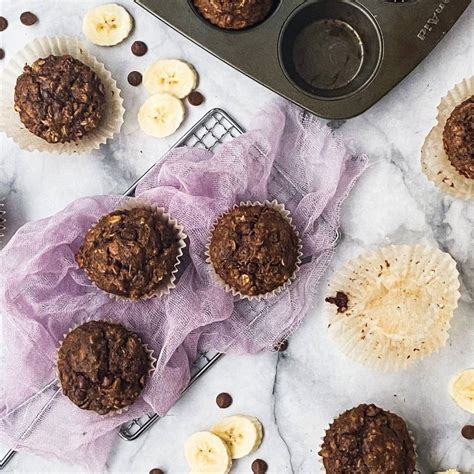 Healthy Chocolate Banana Muffins Recipe