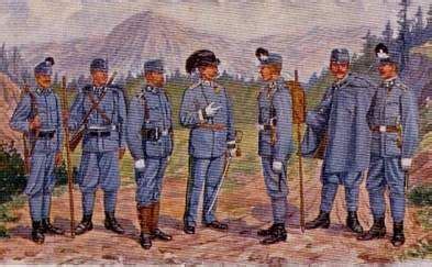 Gendarmerie here is a picture of their uniform from the same wiki page: Austro Hungarian military uniforms WW1 | World war one ...