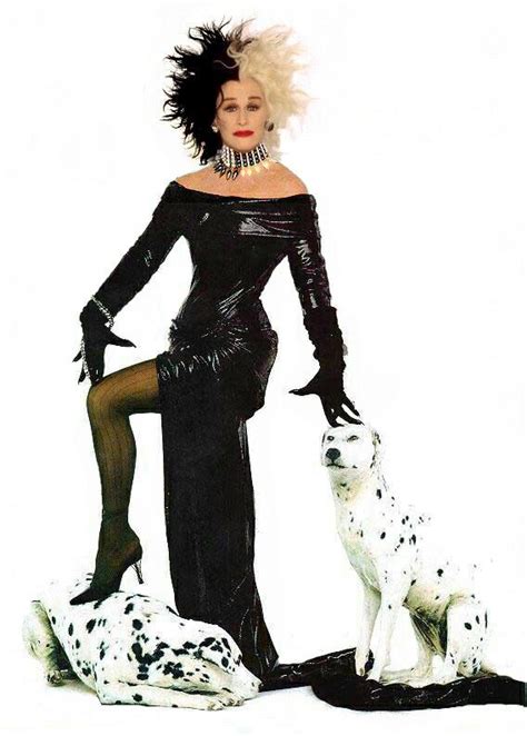 Glenn Close~ Cruella Deville 101 Dalmatians Cruella Costume Cruella