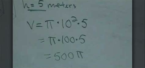 The radius of the circle is 3.5 feet. How to Find the volume of a cylinder with given radius ...