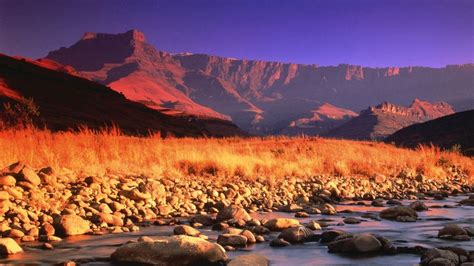 Rock Art And Versatile Nature In The Drakensberg Mountains