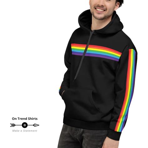 Gay Pride Flag Hoodie Rainbow Hoodie Rainbow Sweater Etsy