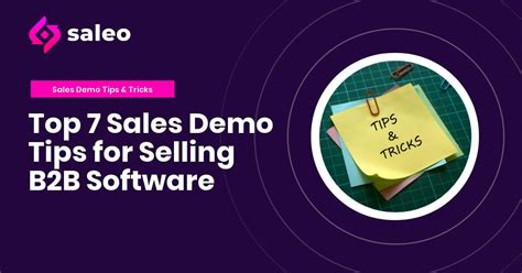 Top 7 Sales Demo Tips For Selling B2b Software Saleo