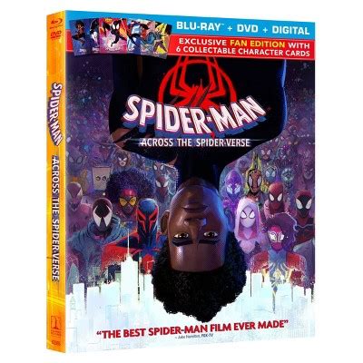 Spider Man Across The Spider Verse Blu Ray Dvd Combo Digital Tgt