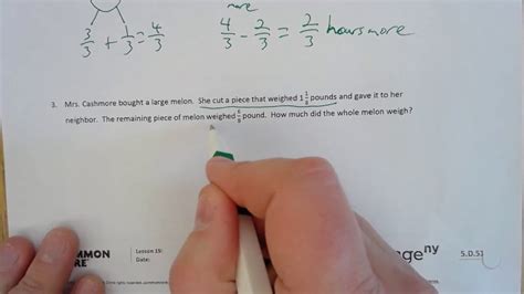 Eureka Math Module 5 Lesson 19 Homework Youtube