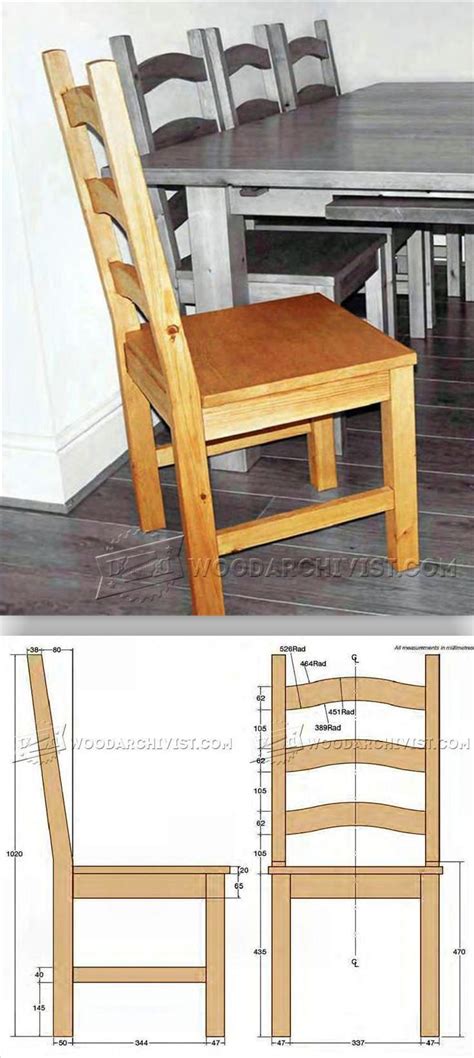 Pine Dining Chair Plans Woodarchivist