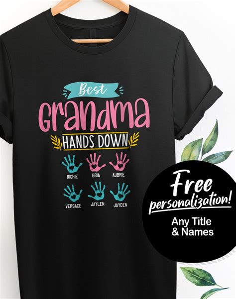 Best Grandma Shirt Grandma T For Grandma Nana Shirt Grandma Etsy