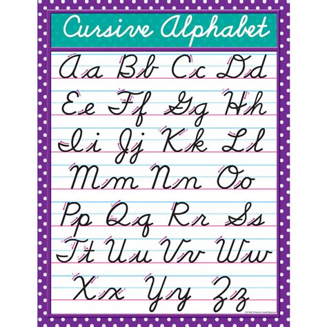 Cursive Letters Chart Printable Printable Word Searches